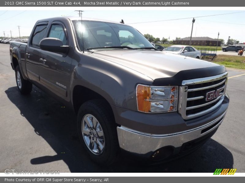 Mocha Steel Metallic / Very Dark Cashmere/Light Cashmere 2013 GMC Sierra 1500 SLT Crew Cab 4x4