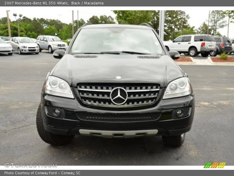Black / Macadamia 2007 Mercedes-Benz ML 350 4Matic