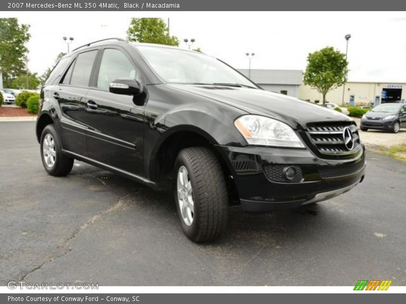 Black / Macadamia 2007 Mercedes-Benz ML 350 4Matic