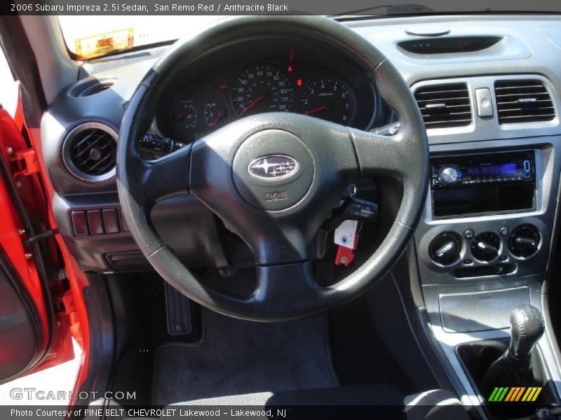 San Remo Red / Anthracite Black 2006 Subaru Impreza 2.5i Sedan