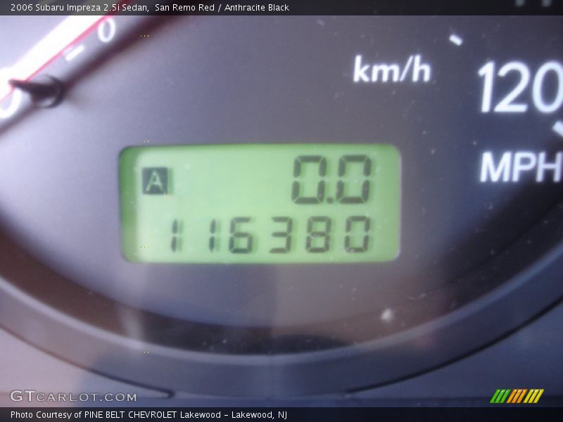 San Remo Red / Anthracite Black 2006 Subaru Impreza 2.5i Sedan