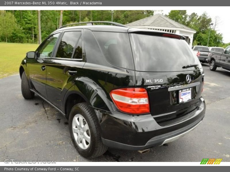 Black / Macadamia 2007 Mercedes-Benz ML 350 4Matic