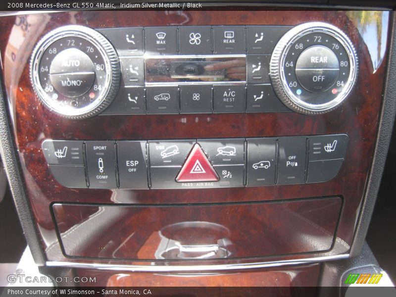 Iridium Silver Metallic / Black 2008 Mercedes-Benz GL 550 4Matic