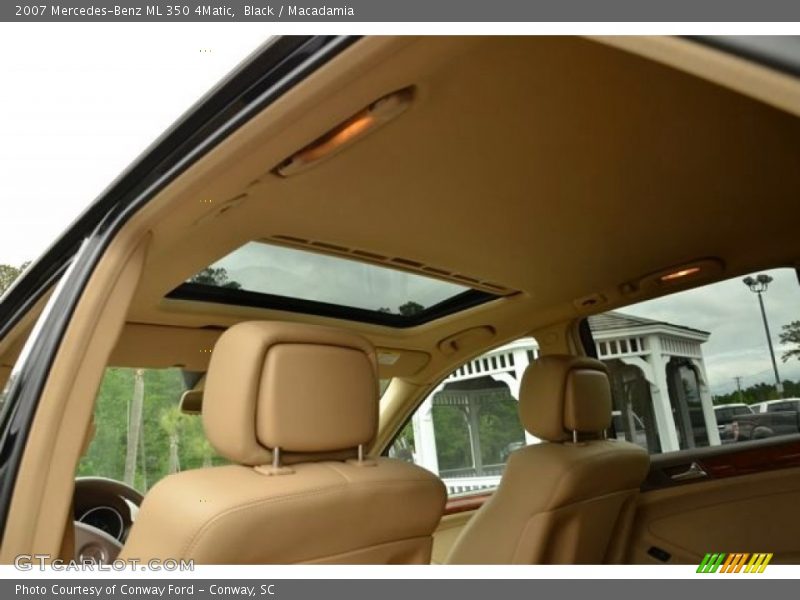 Black / Macadamia 2007 Mercedes-Benz ML 350 4Matic