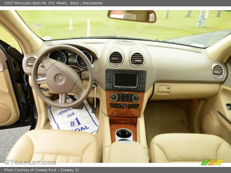 Black / Macadamia 2007 Mercedes-Benz ML 350 4Matic