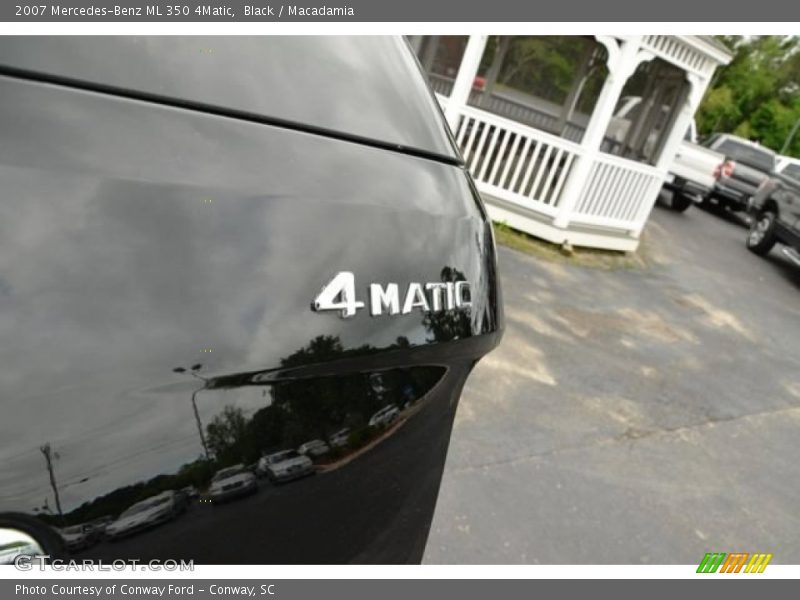 Black / Macadamia 2007 Mercedes-Benz ML 350 4Matic