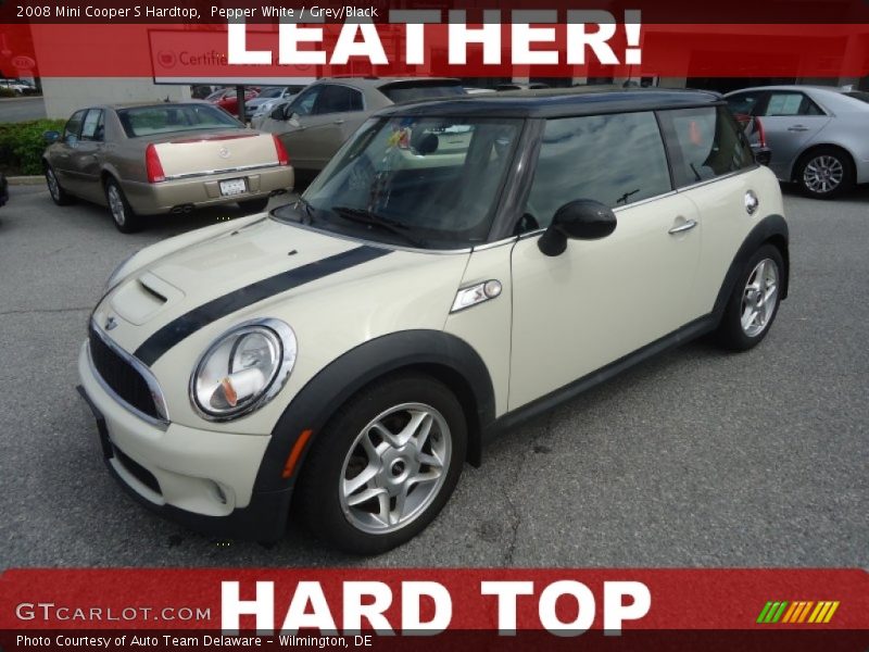 Pepper White / Grey/Black 2008 Mini Cooper S Hardtop