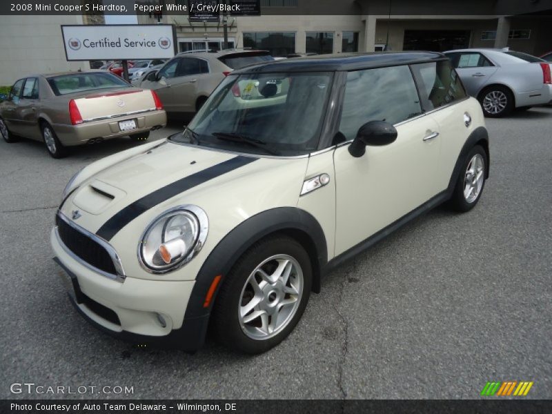 Pepper White / Grey/Black 2008 Mini Cooper S Hardtop