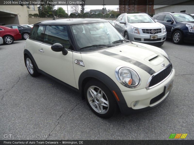 Pepper White / Grey/Black 2008 Mini Cooper S Hardtop