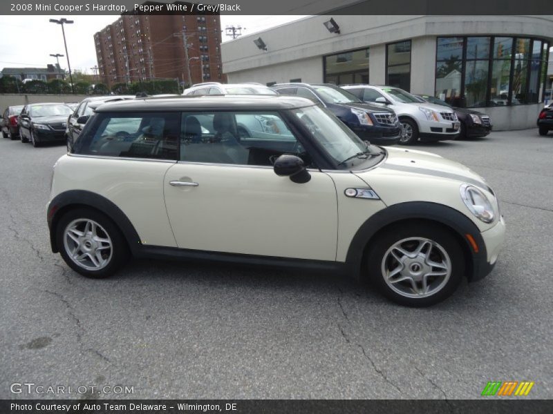 Pepper White / Grey/Black 2008 Mini Cooper S Hardtop