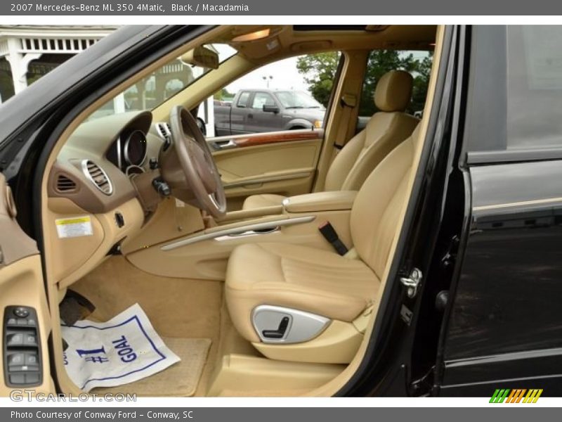 Black / Macadamia 2007 Mercedes-Benz ML 350 4Matic