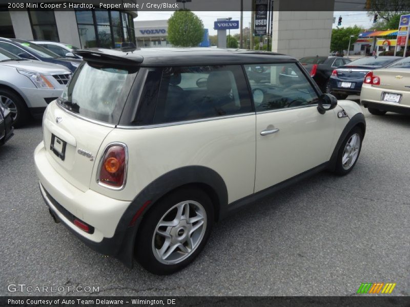 Pepper White / Grey/Black 2008 Mini Cooper S Hardtop