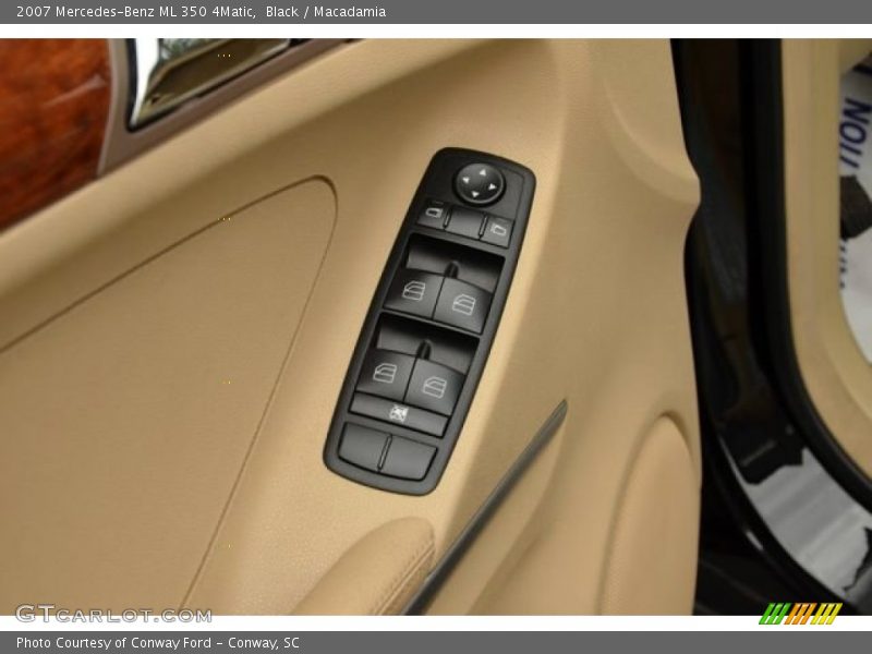 Black / Macadamia 2007 Mercedes-Benz ML 350 4Matic
