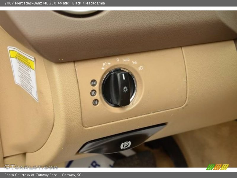 Black / Macadamia 2007 Mercedes-Benz ML 350 4Matic