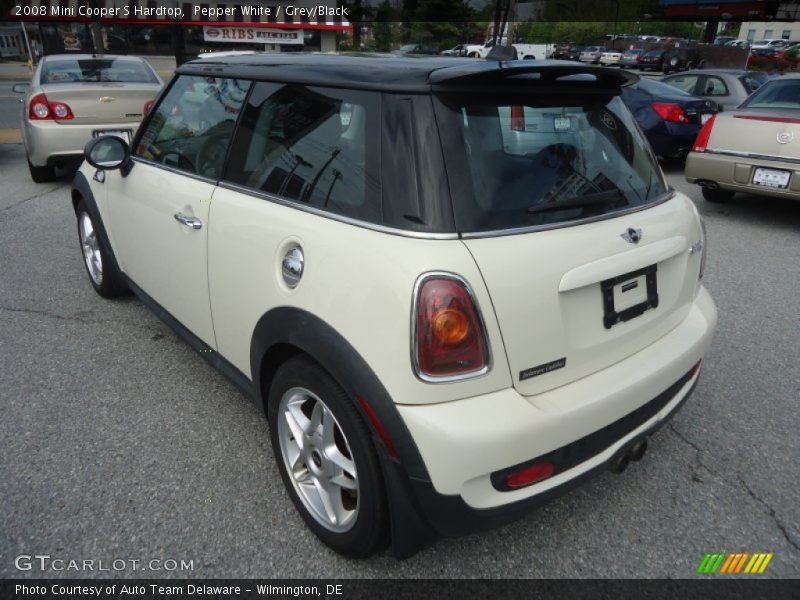 Pepper White / Grey/Black 2008 Mini Cooper S Hardtop