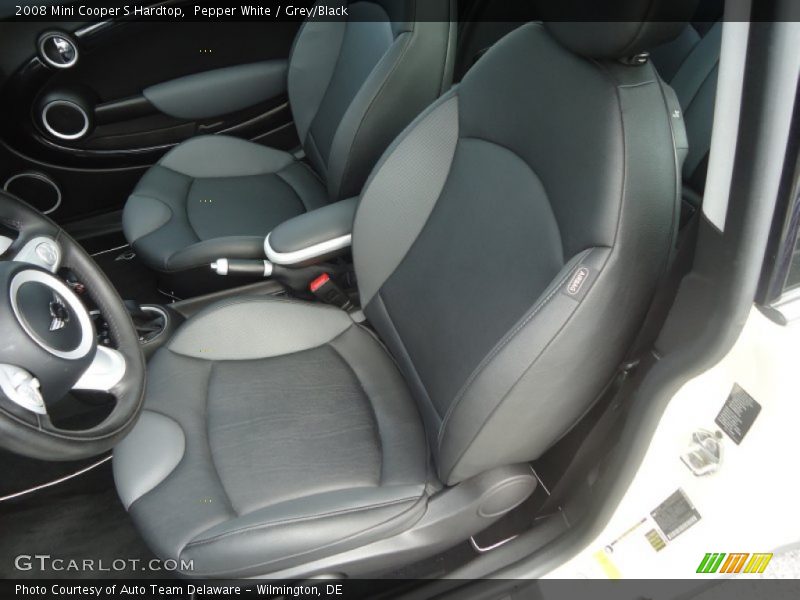 Pepper White / Grey/Black 2008 Mini Cooper S Hardtop
