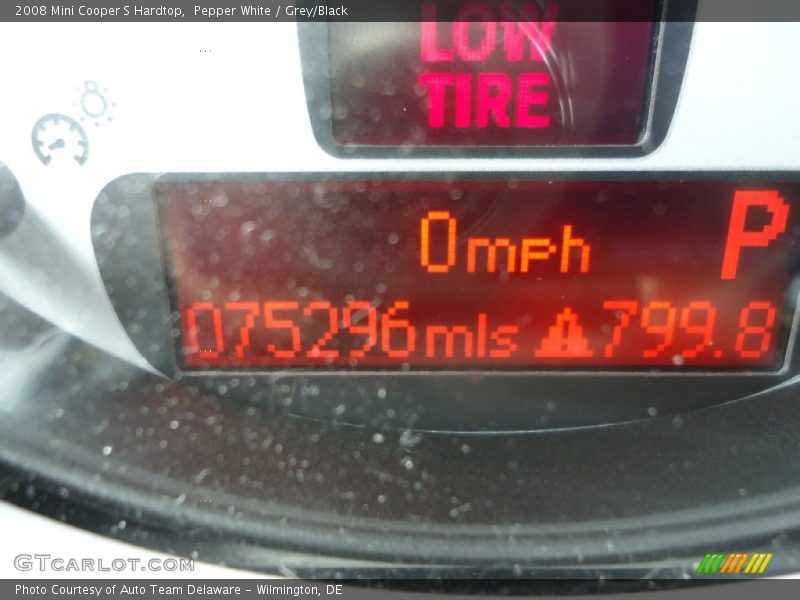 Pepper White / Grey/Black 2008 Mini Cooper S Hardtop