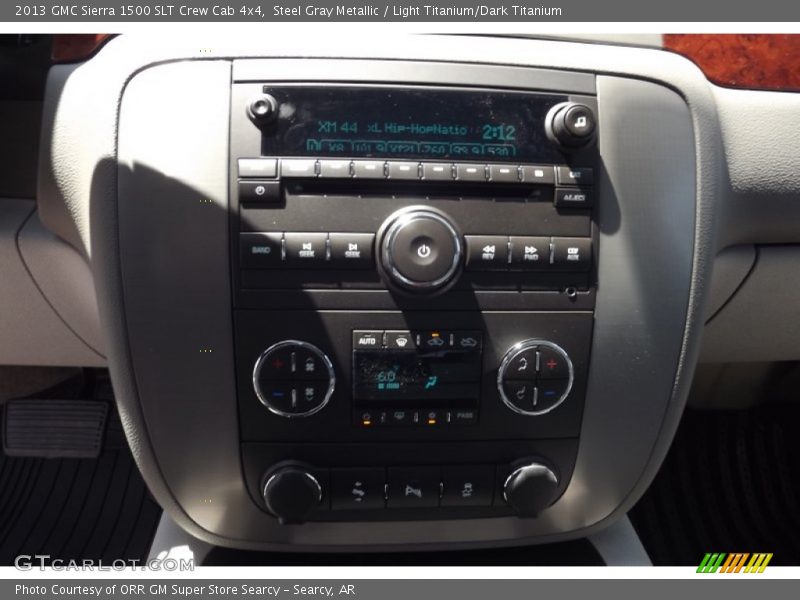 Steel Gray Metallic / Light Titanium/Dark Titanium 2013 GMC Sierra 1500 SLT Crew Cab 4x4