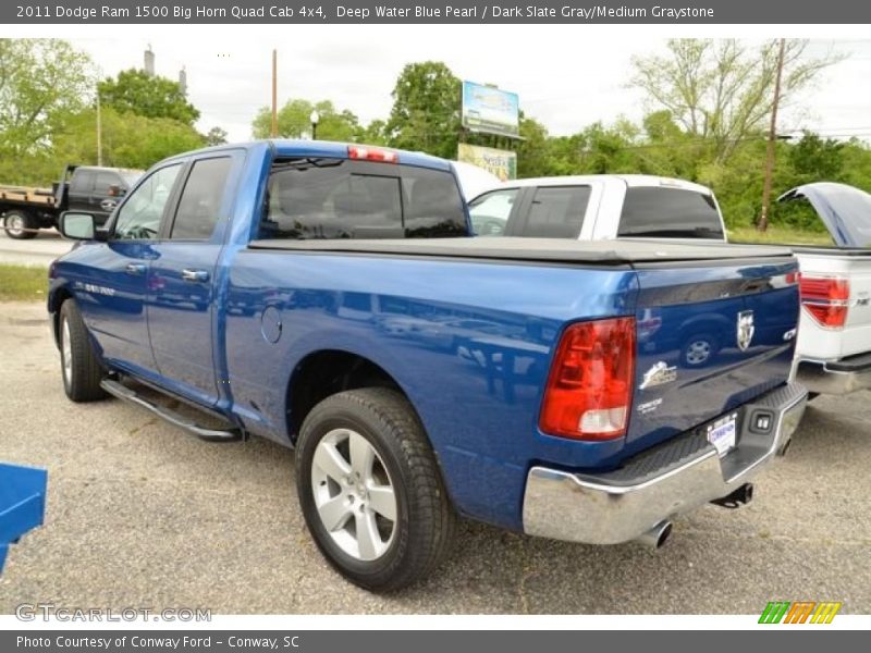 Deep Water Blue Pearl / Dark Slate Gray/Medium Graystone 2011 Dodge Ram 1500 Big Horn Quad Cab 4x4