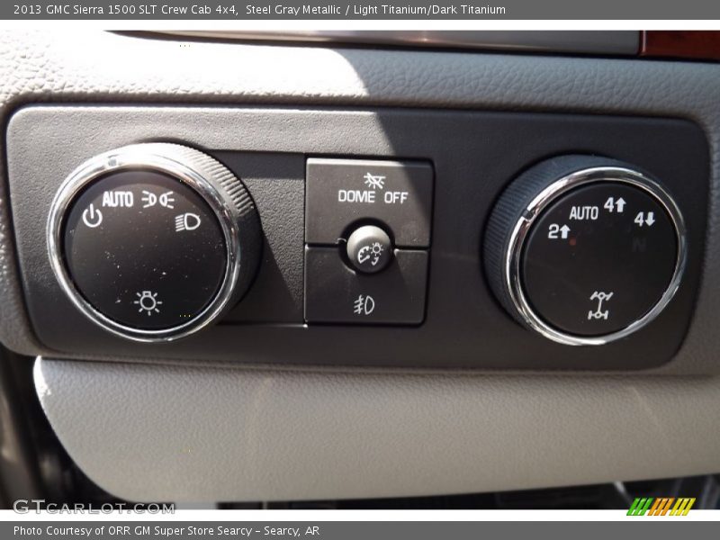 Steel Gray Metallic / Light Titanium/Dark Titanium 2013 GMC Sierra 1500 SLT Crew Cab 4x4