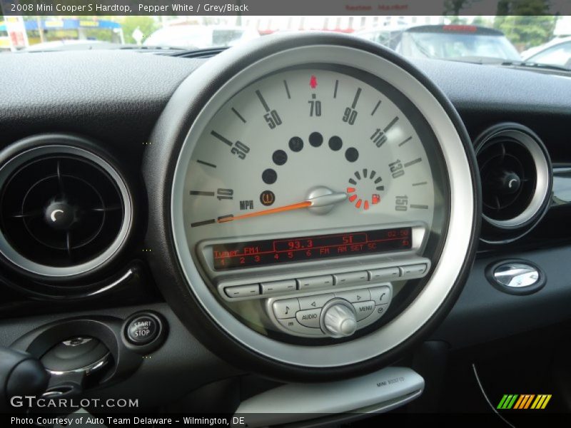 Pepper White / Grey/Black 2008 Mini Cooper S Hardtop