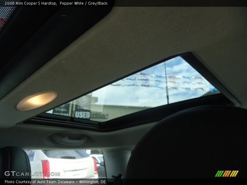 Pepper White / Grey/Black 2008 Mini Cooper S Hardtop