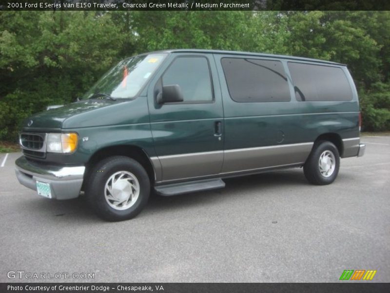 Charcoal Green Metallic / Medium Parchment 2001 Ford E Series Van E150 Traveler