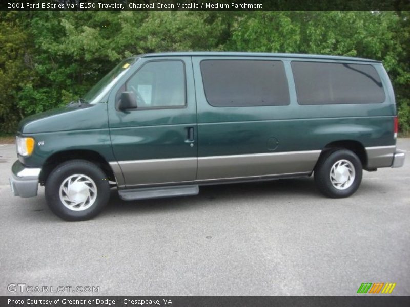 Charcoal Green Metallic / Medium Parchment 2001 Ford E Series Van E150 Traveler