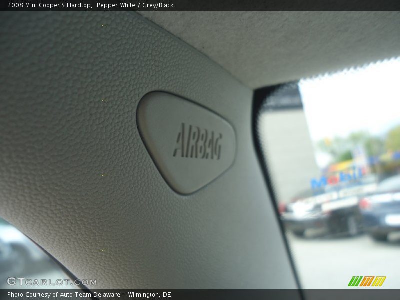 Pepper White / Grey/Black 2008 Mini Cooper S Hardtop