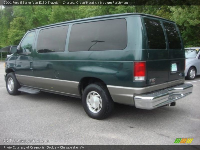 Charcoal Green Metallic / Medium Parchment 2001 Ford E Series Van E150 Traveler