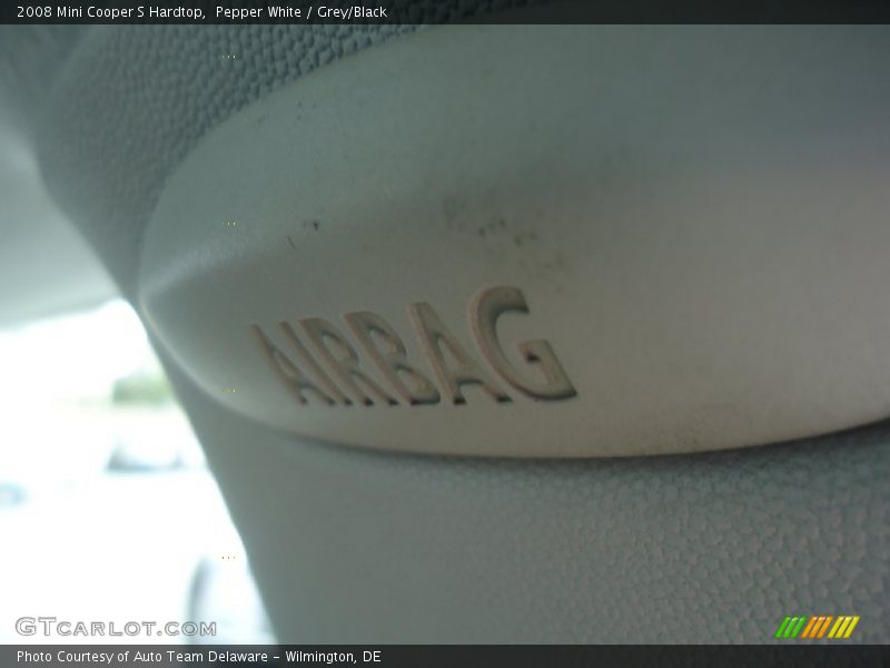 Pepper White / Grey/Black 2008 Mini Cooper S Hardtop