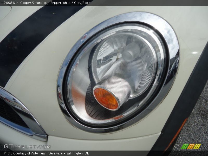 Pepper White / Grey/Black 2008 Mini Cooper S Hardtop