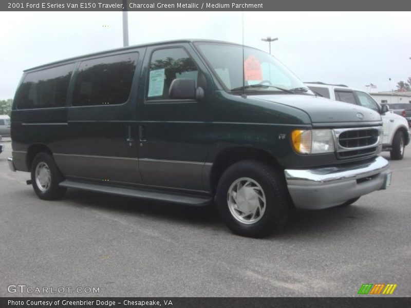 Charcoal Green Metallic / Medium Parchment 2001 Ford E Series Van E150 Traveler