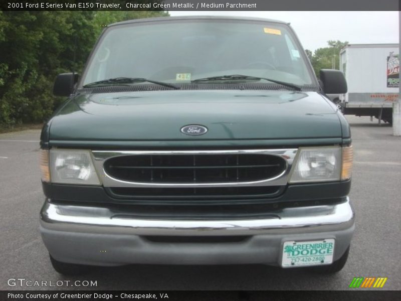 Charcoal Green Metallic / Medium Parchment 2001 Ford E Series Van E150 Traveler