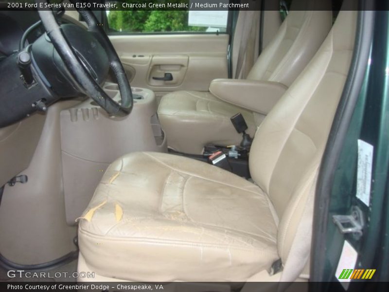 Charcoal Green Metallic / Medium Parchment 2001 Ford E Series Van E150 Traveler
