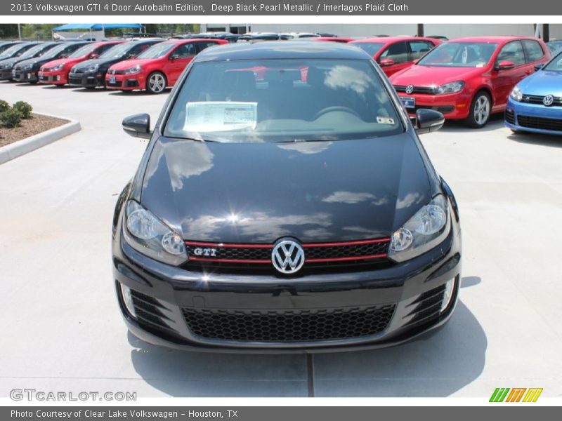Deep Black Pearl Metallic / Interlagos Plaid Cloth 2013 Volkswagen GTI 4 Door Autobahn Edition
