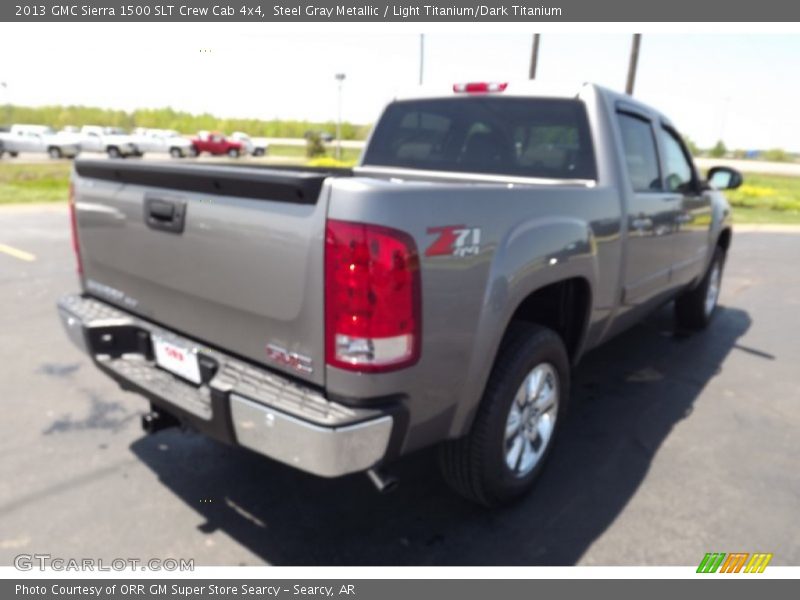 Steel Gray Metallic / Light Titanium/Dark Titanium 2013 GMC Sierra 1500 SLT Crew Cab 4x4