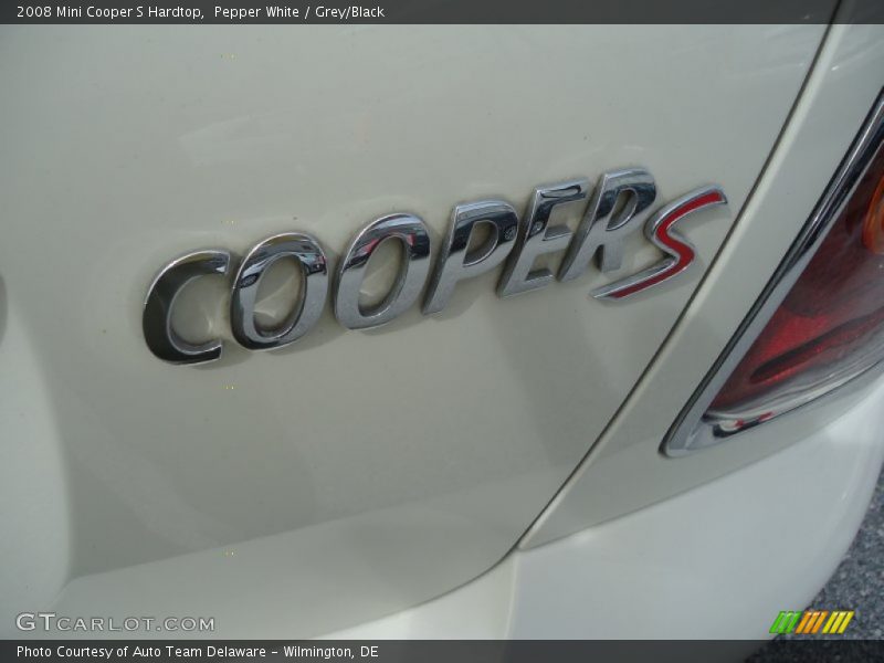 Pepper White / Grey/Black 2008 Mini Cooper S Hardtop