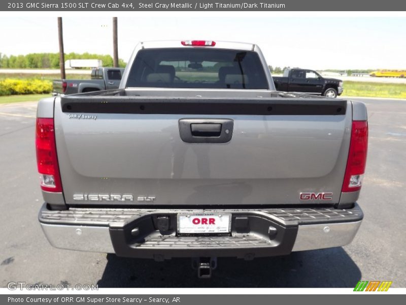 Steel Gray Metallic / Light Titanium/Dark Titanium 2013 GMC Sierra 1500 SLT Crew Cab 4x4