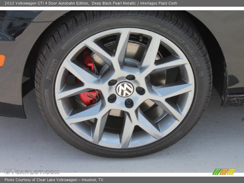 Deep Black Pearl Metallic / Interlagos Plaid Cloth 2013 Volkswagen GTI 4 Door Autobahn Edition