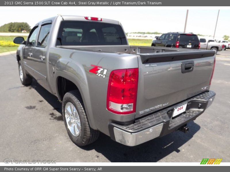 Steel Gray Metallic / Light Titanium/Dark Titanium 2013 GMC Sierra 1500 SLT Crew Cab 4x4
