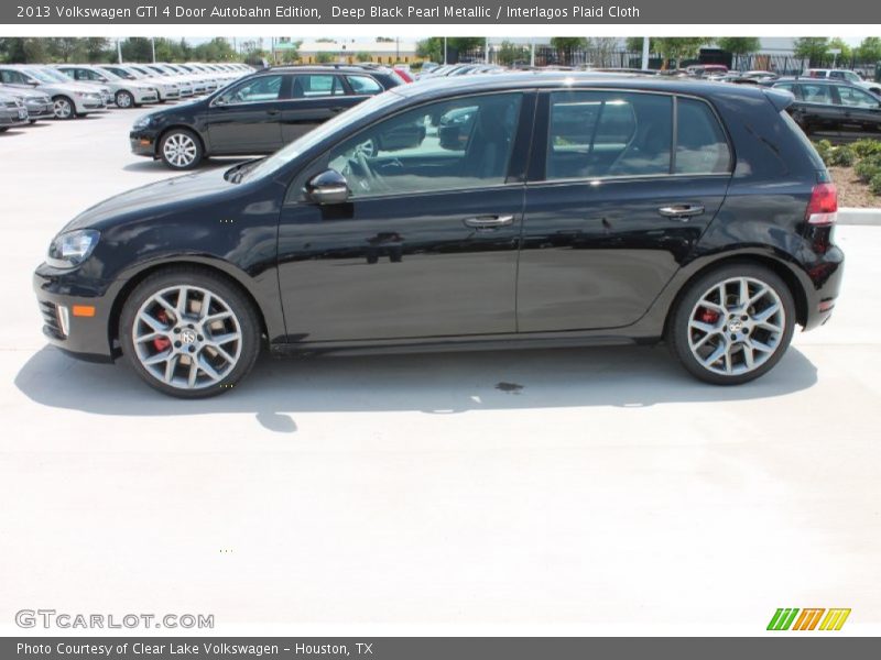 Deep Black Pearl Metallic / Interlagos Plaid Cloth 2013 Volkswagen GTI 4 Door Autobahn Edition