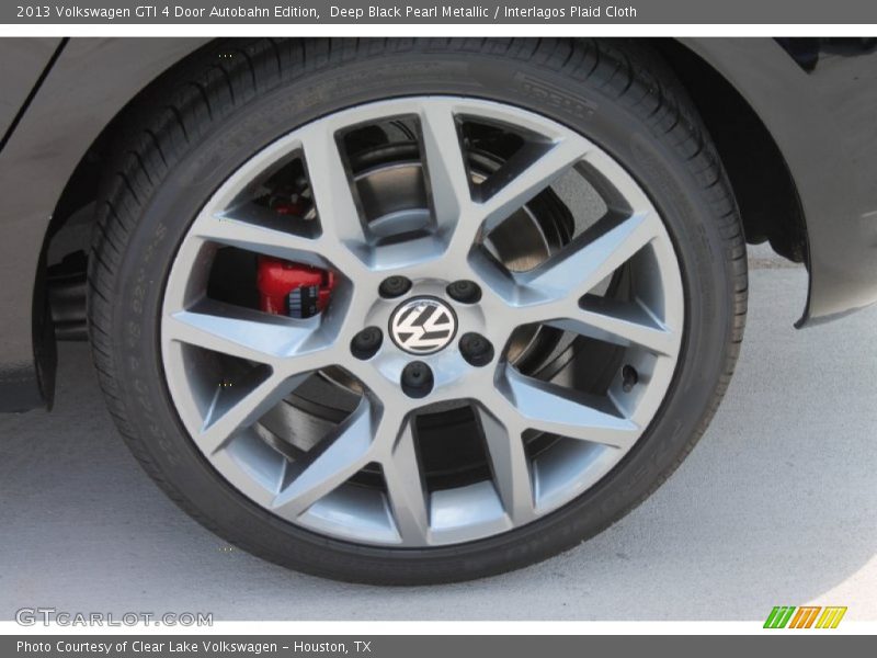 Deep Black Pearl Metallic / Interlagos Plaid Cloth 2013 Volkswagen GTI 4 Door Autobahn Edition