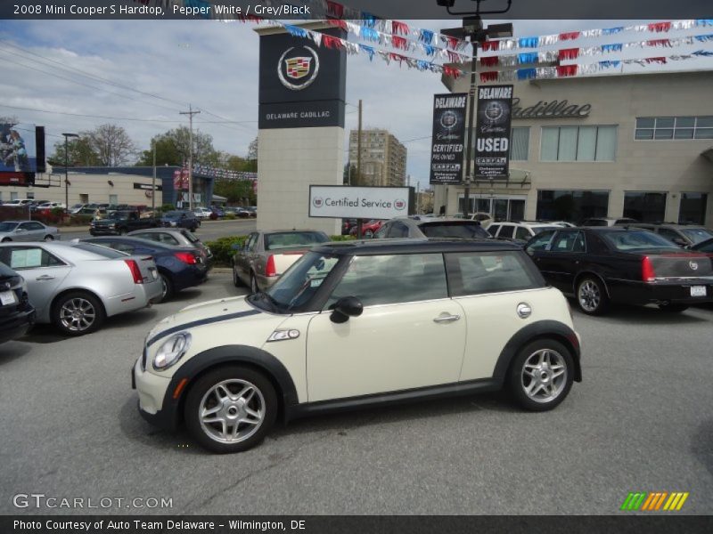 Pepper White / Grey/Black 2008 Mini Cooper S Hardtop