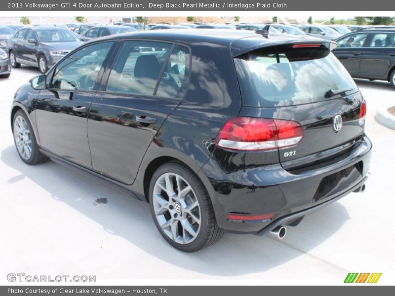 Deep Black Pearl Metallic / Interlagos Plaid Cloth 2013 Volkswagen GTI 4 Door Autobahn Edition
