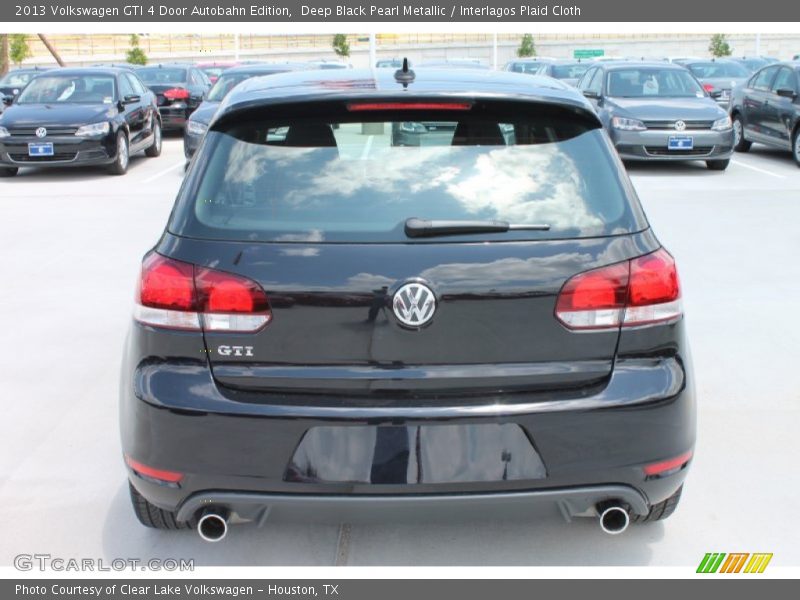 Deep Black Pearl Metallic / Interlagos Plaid Cloth 2013 Volkswagen GTI 4 Door Autobahn Edition