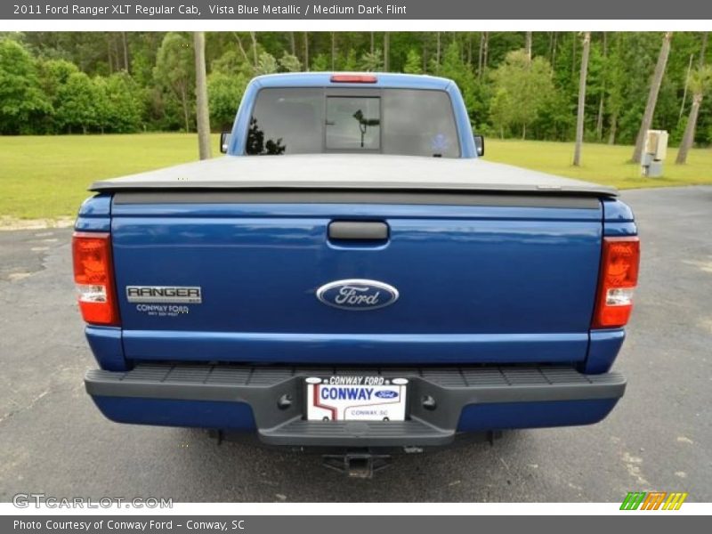 Vista Blue Metallic / Medium Dark Flint 2011 Ford Ranger XLT Regular Cab