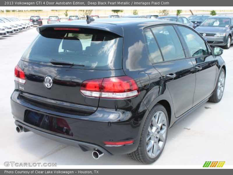 Deep Black Pearl Metallic / Interlagos Plaid Cloth 2013 Volkswagen GTI 4 Door Autobahn Edition