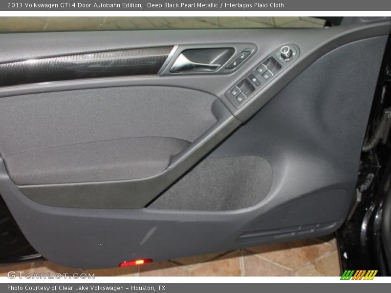 Deep Black Pearl Metallic / Interlagos Plaid Cloth 2013 Volkswagen GTI 4 Door Autobahn Edition