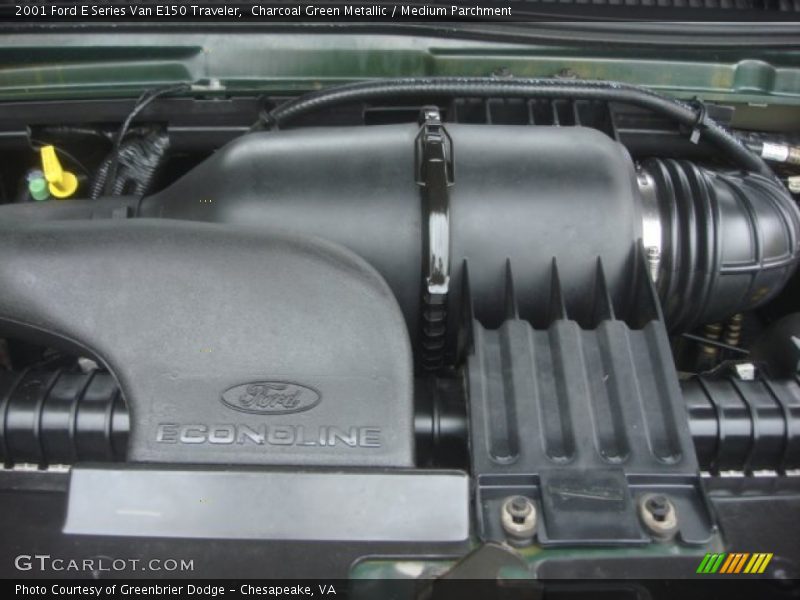 Charcoal Green Metallic / Medium Parchment 2001 Ford E Series Van E150 Traveler
